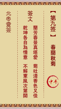春兰秋菊