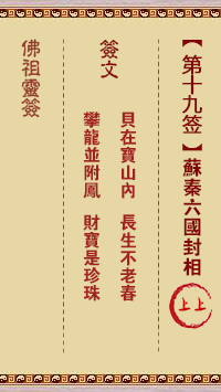 苏秦六国封相签