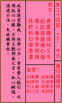 萧何追韩信