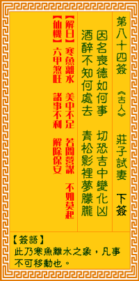 庄子试妻