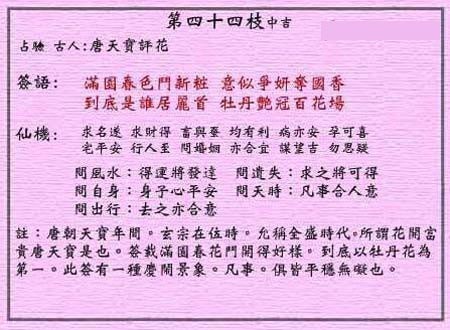 唐天宝评花
