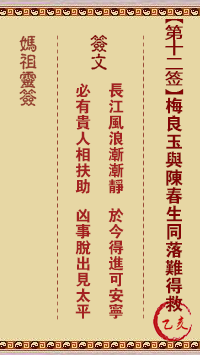梅良玉与陈春生同落难得救