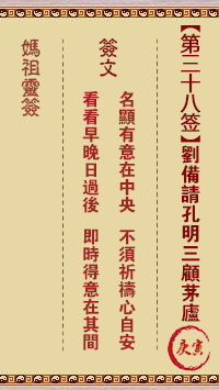 刘备请孔明三顾茅庐