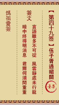 伍子胥过昭关