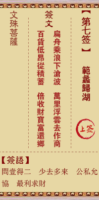 范蠡归湖