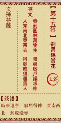 刘禹锡赏花