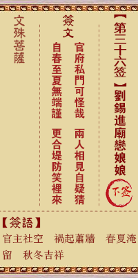 刘锡进庙恋娘娘（刘锡科甲遭阻）