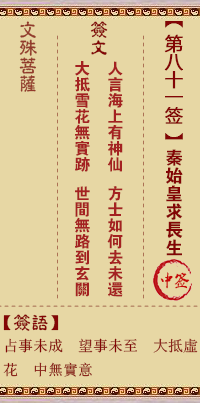 秦始皇求长生