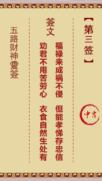 第3签