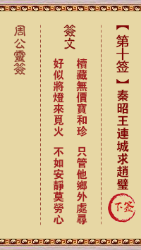 秦昭王连城求赵璧