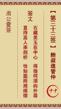 鲍叔进管仲