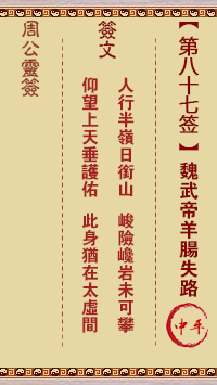 魏武帝羊肠失路