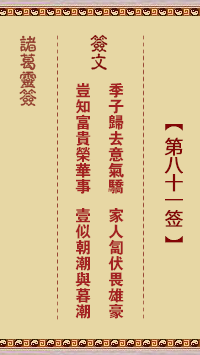 第81签